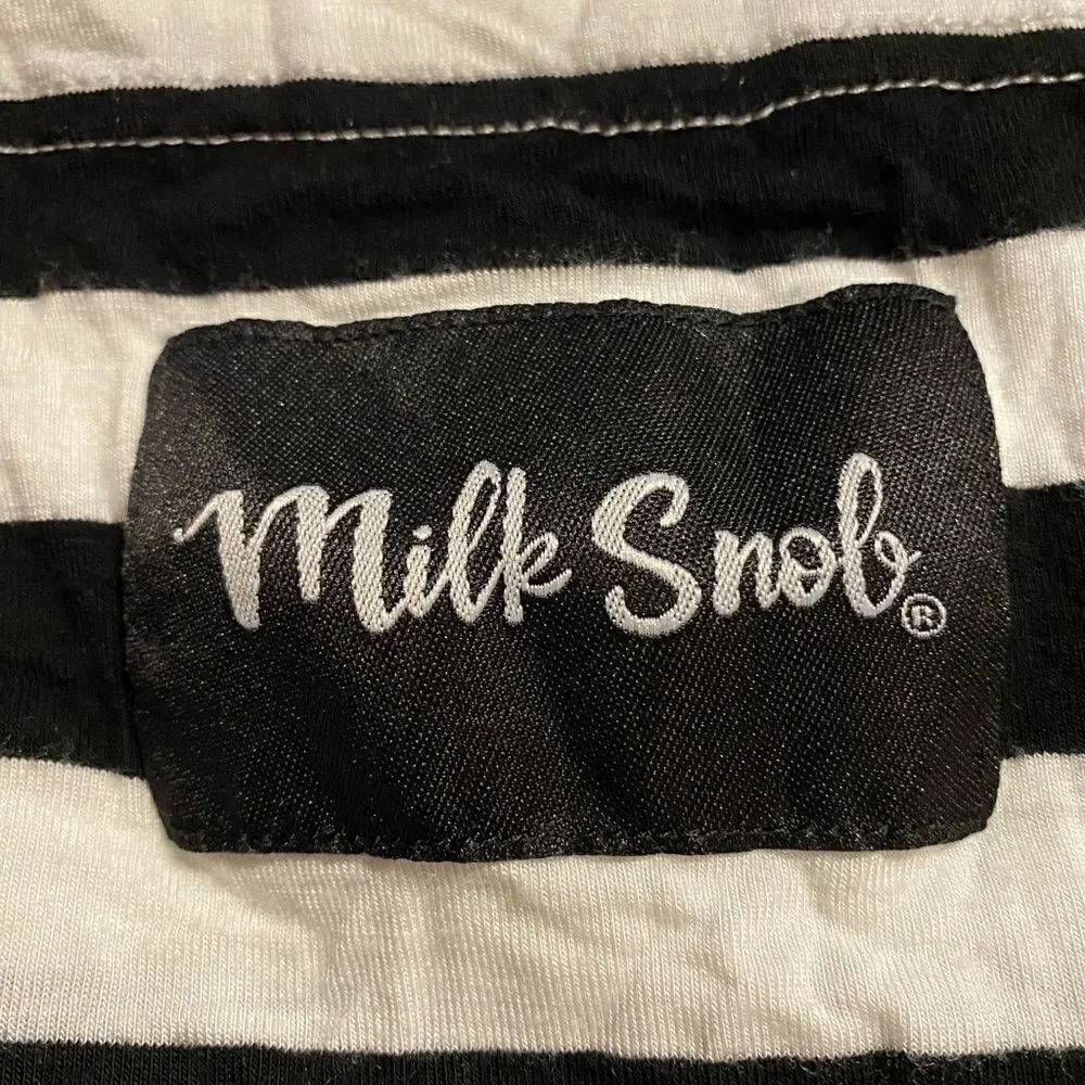 Milk Snob Black & White Striped Carrier Cover/Breastfeeding Cover